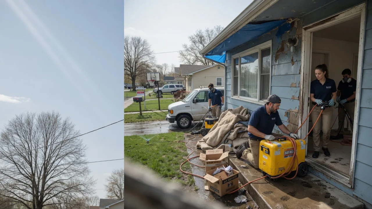 Basement Flood Cleanup in Heyworth, IL near me